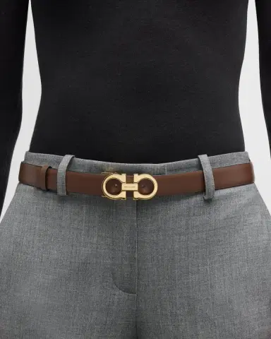 Ferragamo Gancini Leather Belt | Thumbnail 2