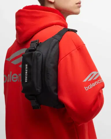 Balenciaga Men's Nylon Ski Belt Bag | Thumbnail 2 Balenciaga Men's Nylon Ski Belt Bag | Thumbnail 2