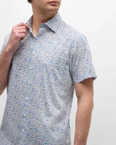 Rodd & Gunn Men's Gale Ditzy Floral Short-Sleeve Shirt | Thumbnail 6 Rodd & Gunn Men's Gale Ditzy Floral Short-Sleeve Shirt | Thumbnail 6