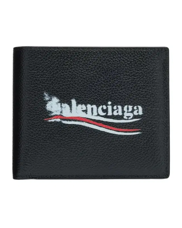 Men 's Cash Square Leather Bifold Wallet