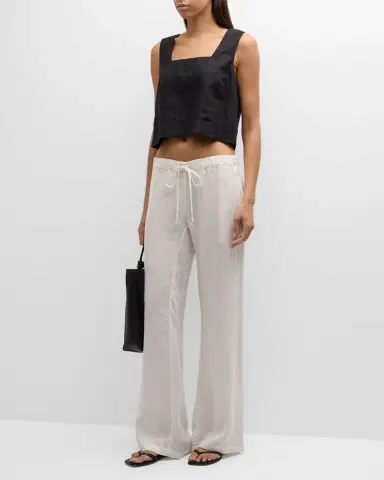 RAILS Akira Cropped Linen Blouse | Thumbnail 2 RAILS Akira Cropped Linen Blouse | Thumbnail 2