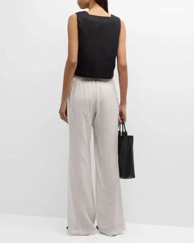 RAILS Akira Cropped Linen Blouse | Thumbnail 6 RAILS Akira Cropped Linen Blouse | Thumbnail 6