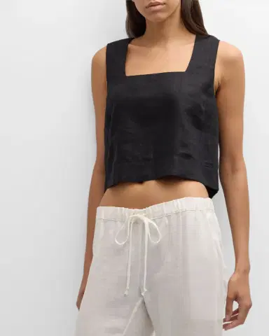 RAILS Akira Cropped Linen Blouse | Thumbnail 7 RAILS Akira Cropped Linen Blouse | Thumbnail 7