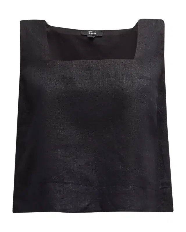 Akira Cropped Linen Blouse