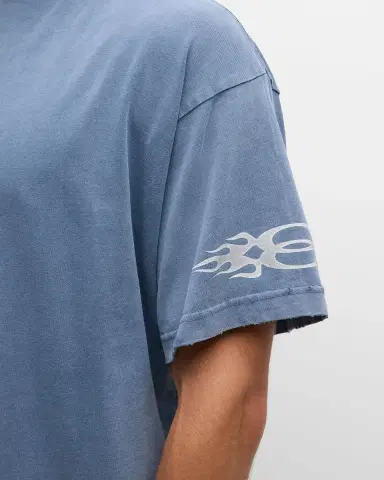 Balenciaga Men 's Burning Unity Oversized T-Shirt | Thumbnail 7