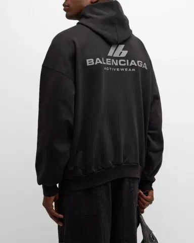 Balenciaga Men 's Activewear Oversized Hoodie | Thumbnail 4 Balenciaga Men 's Activewear Oversized Hoodie | Thumbnail 4