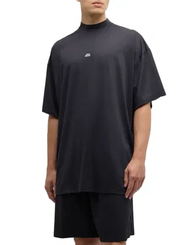 Balenciaga Men's Activewear Technical Mesh T-Shirt | Thumbnail 1
