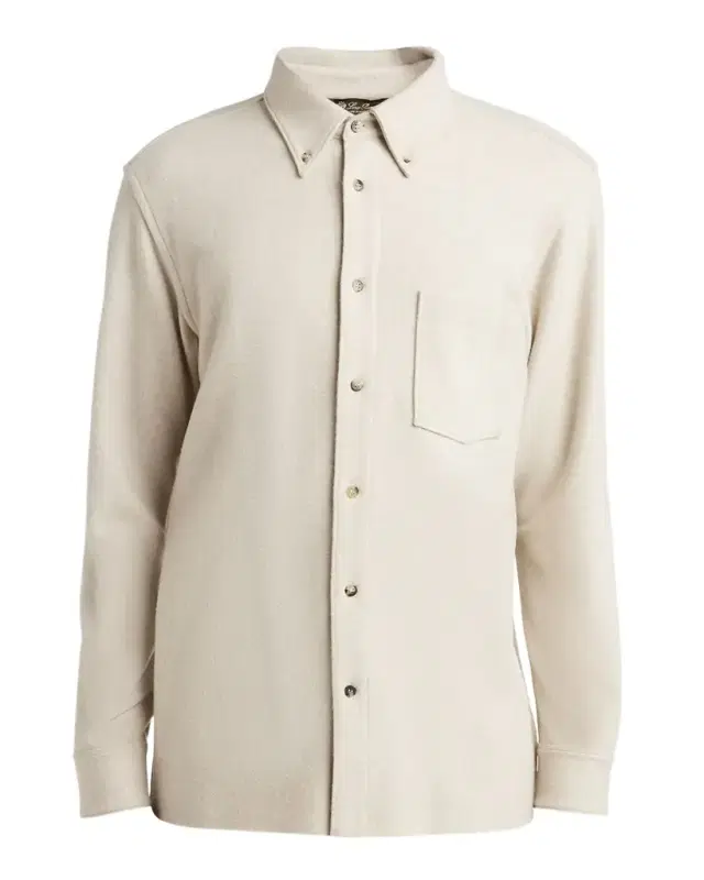 Men 's Breia Wool and Cashmere Jersey Overshirt