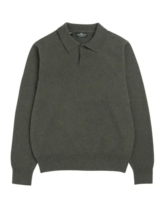 Rodd & Gunn Men 's Kingswood Johnny-Collar Polo Sweater