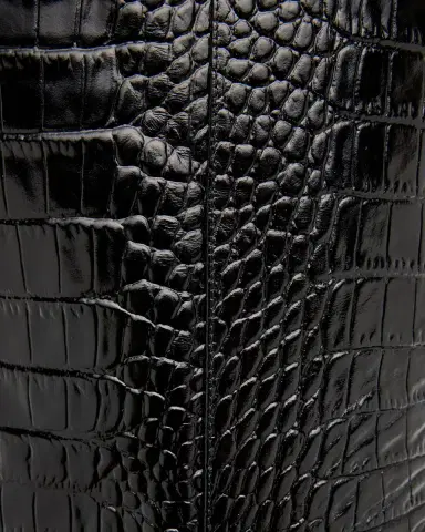 Paris Texas Anja Croco Block-Heel Knee Boots | Thumbnail 14