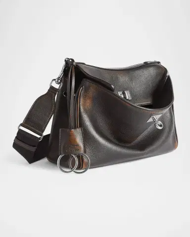 Balenciaga Men's Rodeo Small Calfskin Messenger Bag | Thumbnail 2