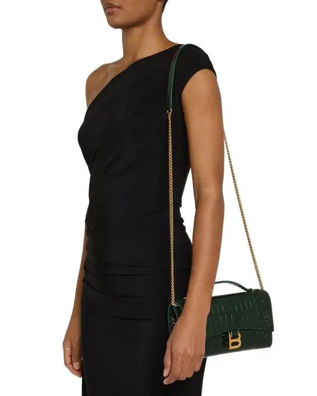 Hourglass Pochette with Chain