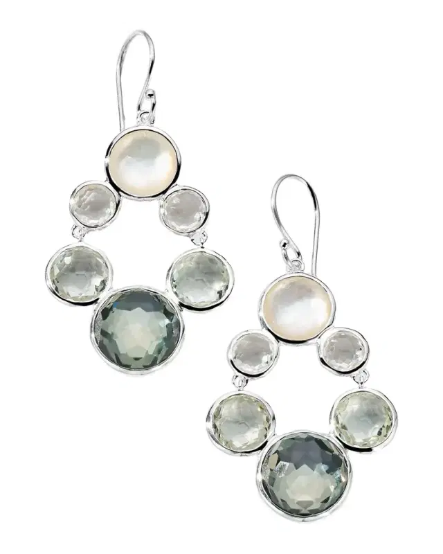 925 Lollipop Small Chandelier Earrings, Antico