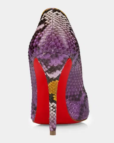 Christian Louboutin 100mm Miss Z Python Leather Pumps | Thumbnail 3 Christian Louboutin 100mm Miss Z Python Leather Pumps | Thumbnail 3