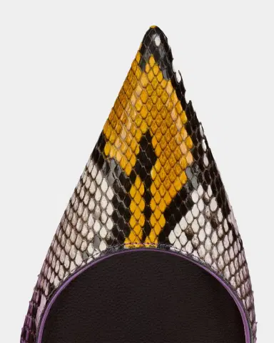 Christian Louboutin 100mm Miss Z Python Leather Pumps | Thumbnail 4