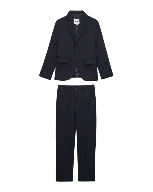 BOSS Boy 's Modern 2-Piece Suit, Size -8