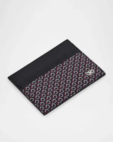 Ferragamo Men's Micro Gancini Printed Leather Card Holder | Thumbnail 2 Ferragamo Men's Micro Gancini Printed Leather Card Holder | Thumbnail 2