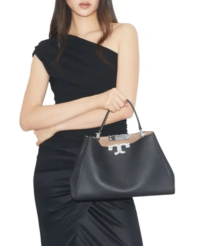 Eleanor Pebbled Leather Satchel Shoulder Bag