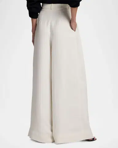 Ralph Lauren Collection Greer Cady Pleated Wide-Leg Pants | Thumbnail 2 Ralph Lauren Collection Greer Cady Pleated Wide-Leg Pants | Thumbnail 2