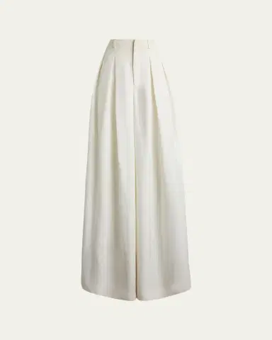 Ralph Lauren Collection Greer Cady Pleated Wide-Leg Pants | Thumbnail 5 Ralph Lauren Collection Greer Cady Pleated Wide-Leg Pants | Thumbnail 5
