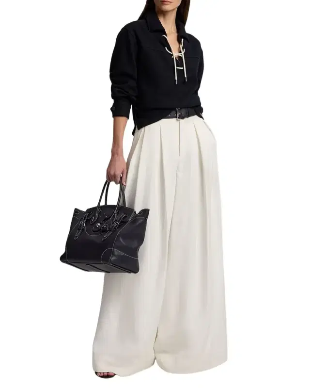 Greer Cady Pleated Wide-Leg Pants