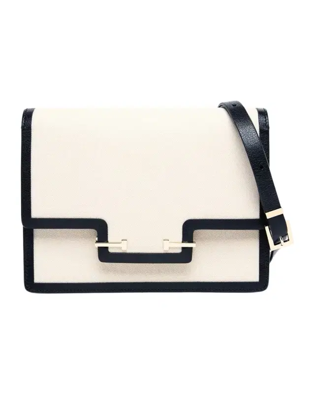 Aube Canvas and Leather Shoulder Bag