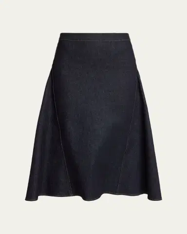 Jacquemus Denim Midi Skirt | Thumbnail 5