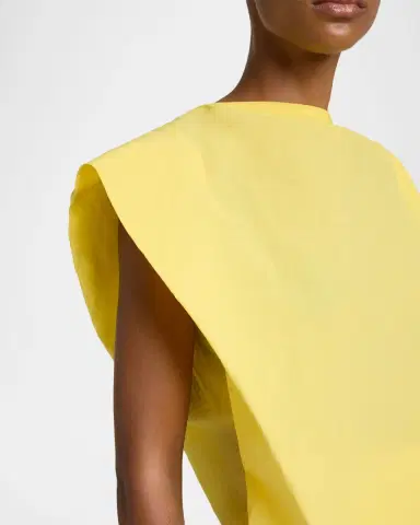 Jacquemus La Drap Asymmetric Cotton Midi Dress | Thumbnail 5 Jacquemus La Drap Asymmetric Cotton Midi Dress | Thumbnail 5