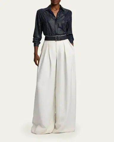 Ralph Lauren Collection Adrien Relaxed Fit Embellished Shirt | Thumbnail 5 Ralph Lauren Collection Adrien Relaxed Fit Embellished Shirt | Thumbnail 5