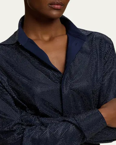 Ralph Lauren Collection Adrien Relaxed Fit Embellished Shirt | Thumbnail 8 Ralph Lauren Collection Adrien Relaxed Fit Embellished Shirt | Thumbnail 8