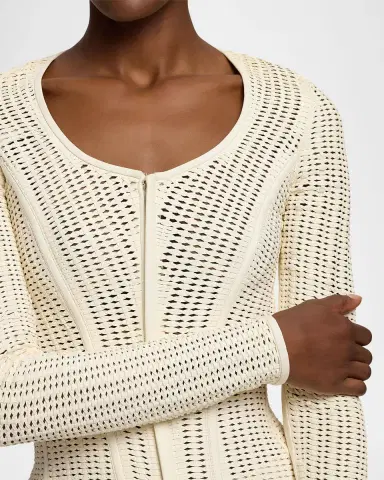 Ralph Lauren Collection Tabetha Woven Lambskin Jacket | Thumbnail 5 Ralph Lauren Collection Tabetha Woven Lambskin Jacket | Thumbnail 5