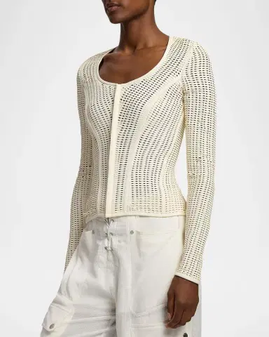 Ralph Lauren Collection Tabetha Woven Lambskin Jacket | Thumbnail 6 Ralph Lauren Collection Tabetha Woven Lambskin Jacket | Thumbnail 6