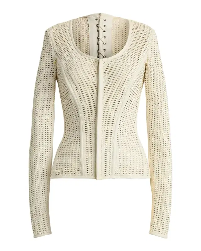 Tabetha Woven Lambskin Jacket