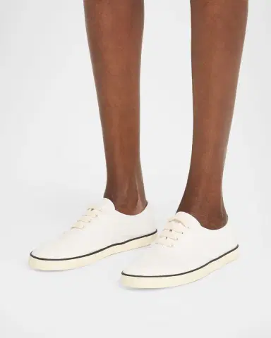 Miu Miu Logo Lace-Up Canvas Sneakers | Thumbnail 2 Miu Miu Logo Lace-Up Canvas Sneakers | Thumbnail 2