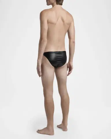 Tom Ford Men's Faux Leather Swim Briefs | Thumbnail 3
