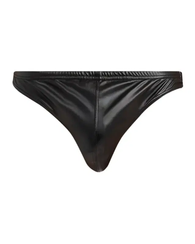 TOM FORD Men 's Faux Leather Swim Briefs