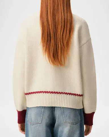 AMI PARIS Ami De Coeur Embroidered Crewneck Sweater | Thumbnail 3 AMI PARIS Ami De Coeur Embroidered Crewneck Sweater | Thumbnail 3