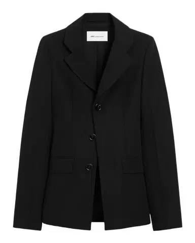 Ami Paris Single-Breasted Slim Wool Blazer Jacket | Thumbnail 1 Ami Paris Single-Breasted Slim Wool Blazer Jacket | Thumbnail 1