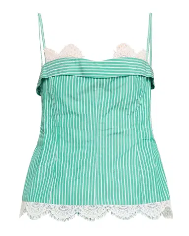 Simkhai Poplin Lace-Trim Bustier Top | Thumbnail 1