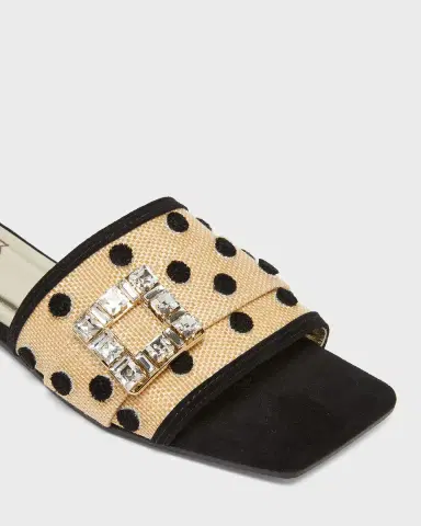 Roger Vivier Tres Vivier Dots Flat Slide Sandals | Thumbnail 2