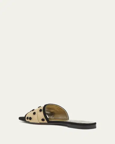 Roger Vivier Tres Vivier Dots Flat Slide Sandals | Thumbnail 5