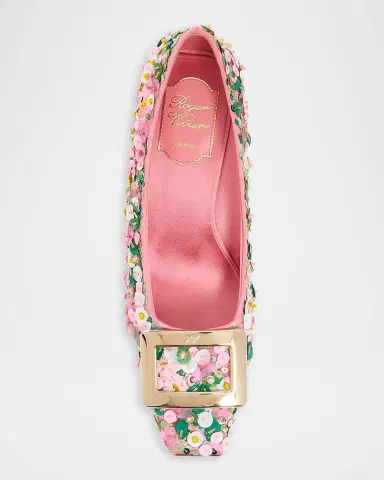 Roger Vivier Belle Vivier Sequin Satin Pumps | Thumbnail 3 Roger Vivier Belle Vivier Sequin Satin Pumps | Thumbnail 3