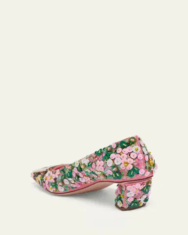Roger Vivier Belle Vivier Sequin Satin Pumps | Thumbnail 5 Roger Vivier Belle Vivier Sequin Satin Pumps | Thumbnail 5