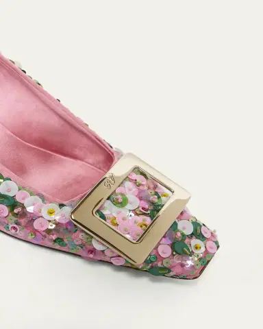 Roger Vivier Belle Vivier Sequin Satin Pumps | Thumbnail 6 Roger Vivier Belle Vivier Sequin Satin Pumps | Thumbnail 6