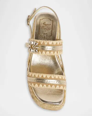 Roger Vivier Summer Strass 60mm Espadrille Platform Sandals | Thumbnail 4 Roger Vivier Summer Strass 60mm Espadrille Platform Sandals | Thumbnail 4