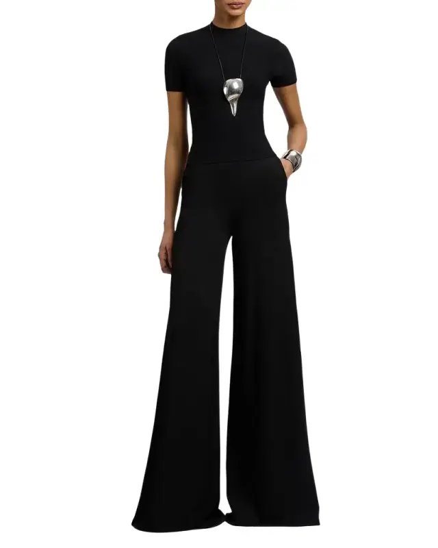 Stretch Short-Sleeve Sweater