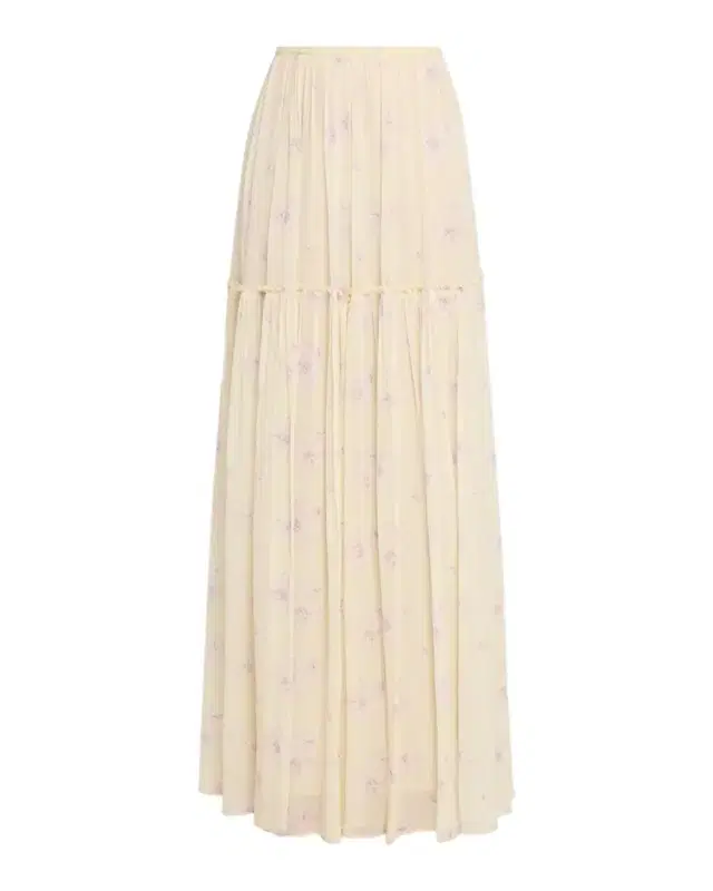LoveShackFancy Positano Floral Maxi Skirt