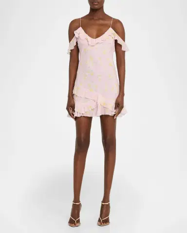 LoveShackFancy Timara Off-Shoulder Mini Dress | Thumbnail 2 LoveShackFancy Timara Off-Shoulder Mini Dress | Thumbnail 2