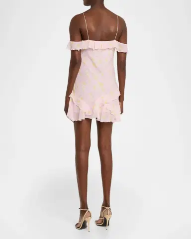 LoveShackFancy Timara Off-Shoulder Mini Dress | Thumbnail 3 LoveShackFancy Timara Off-Shoulder Mini Dress | Thumbnail 3