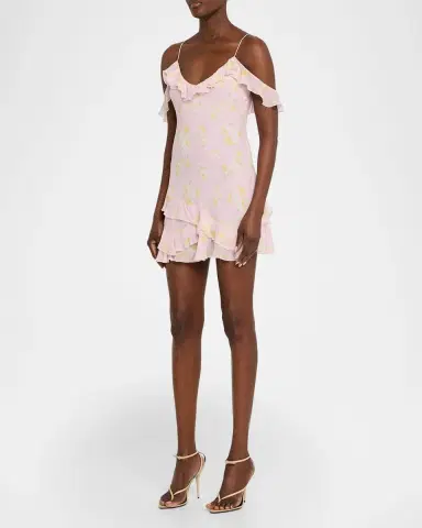 LoveShackFancy Timara Off-Shoulder Mini Dress | Thumbnail 4 LoveShackFancy Timara Off-Shoulder Mini Dress | Thumbnail 4